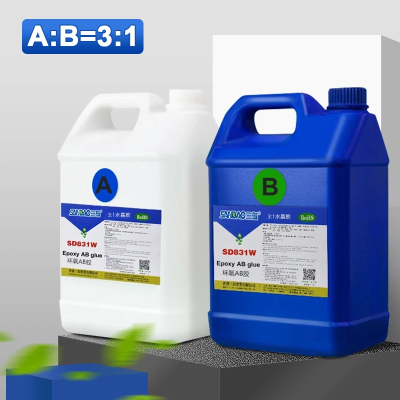 Оптовая продажа SD831W эпоксидная смола речная древесина твердый горшечный клей