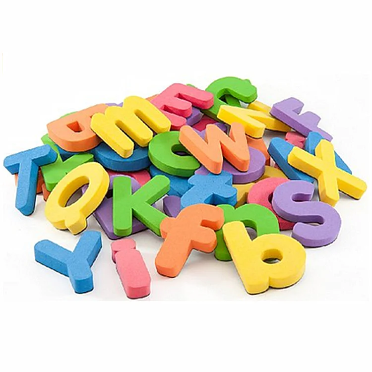 Ready To Ship Portable Tabletop Magnetic EVA Numbers Magnetic S crabble Alphabet Puzzles for Kids