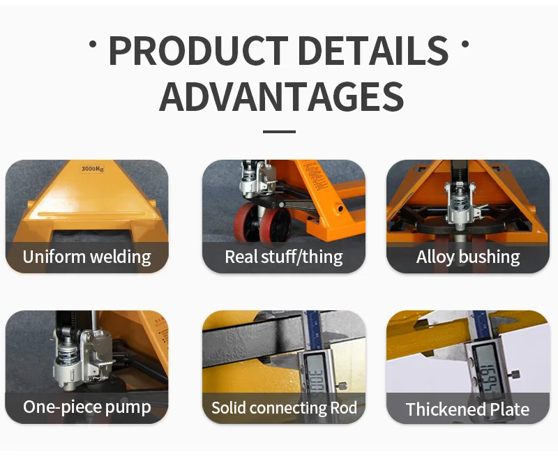 2-3ton Manual hydraulic forklift, factory direct sales