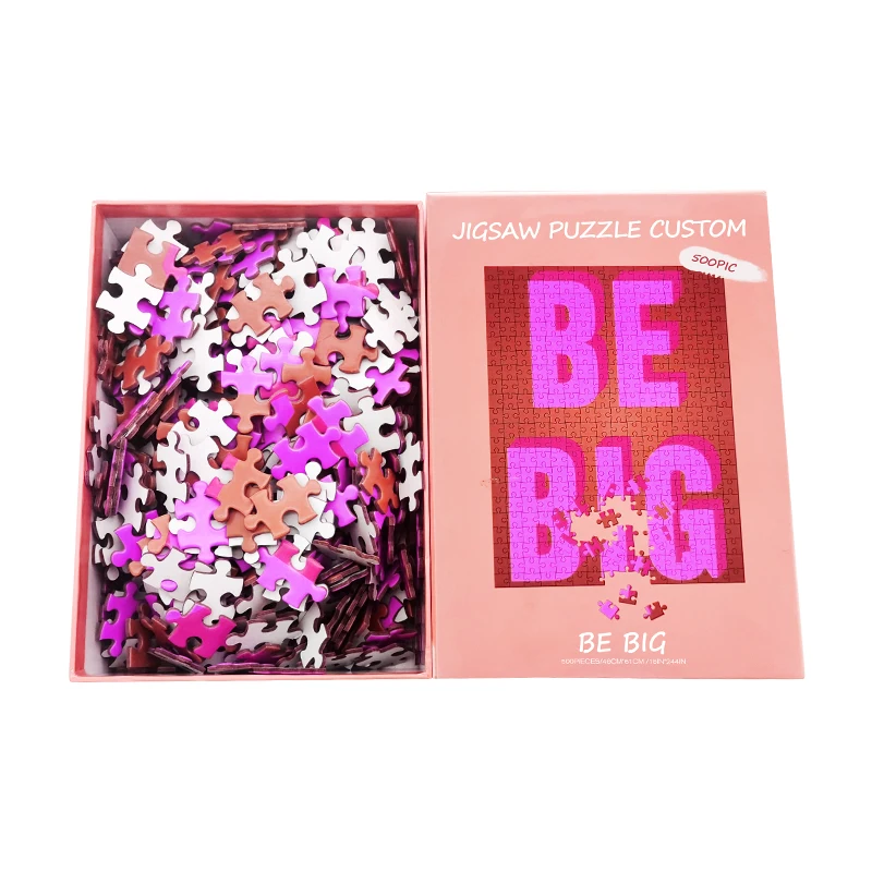 Dropshipping Random Explore Brain Development Unique Printed Sublimation Blank Wood Jigsaw Puzzles