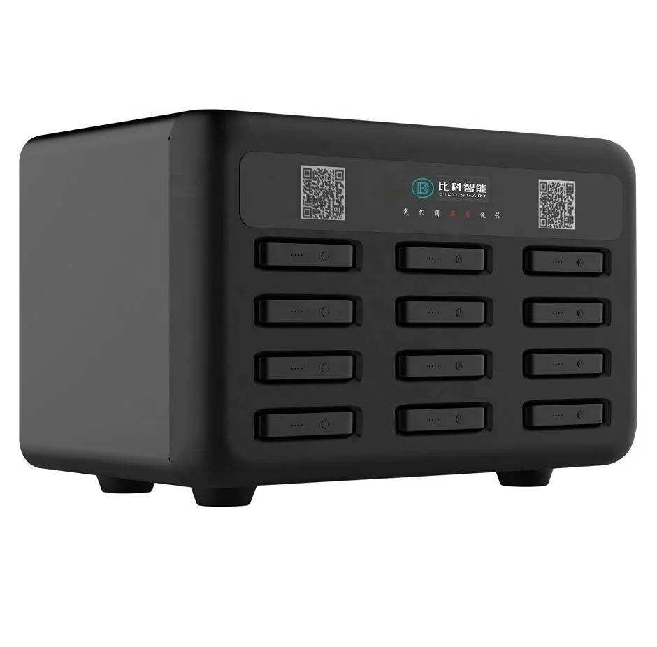 charging station power bank with 12 Ports  and Sharing power bank  rental system