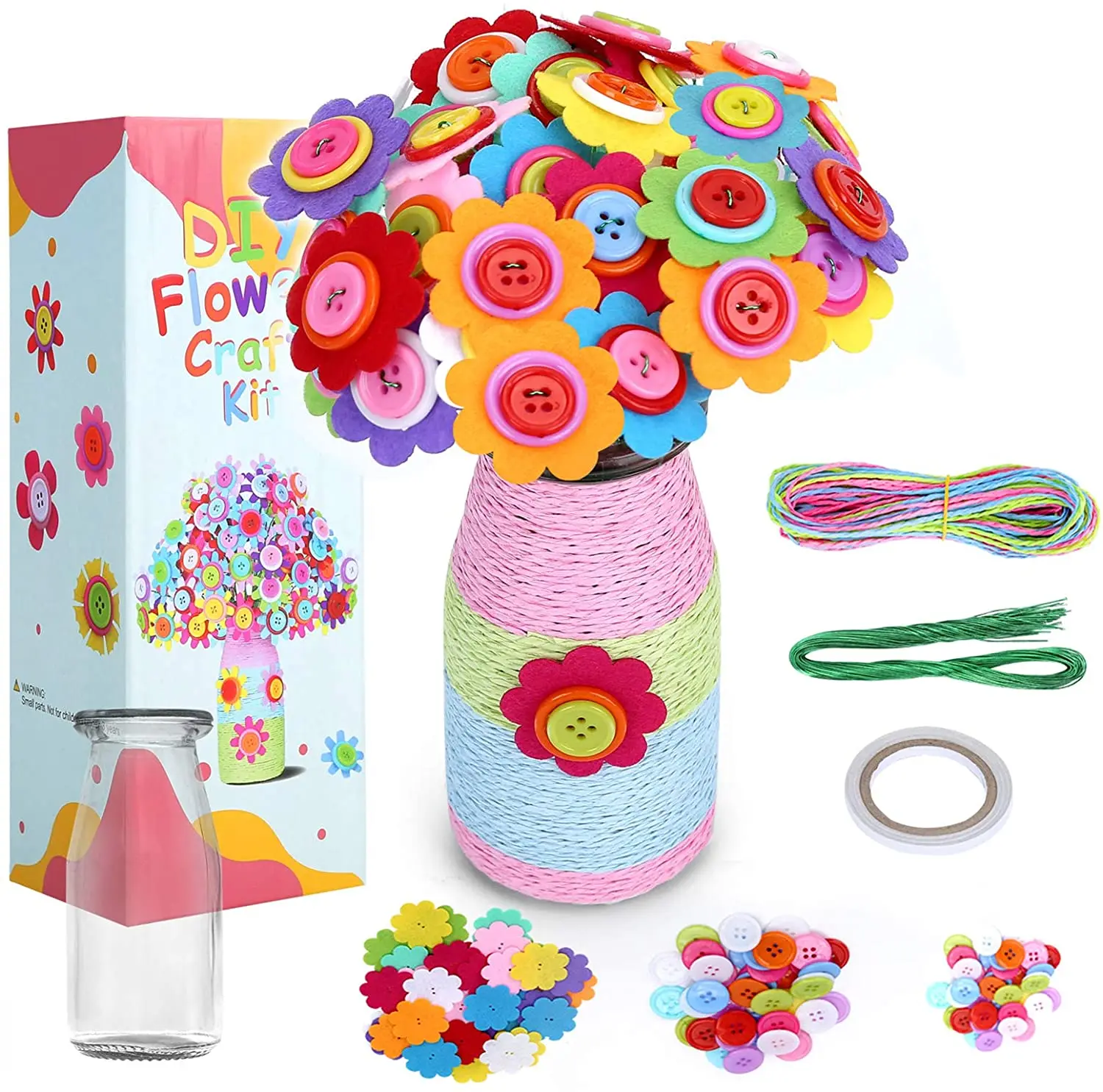 
Children DIY Crafts for Kids Manual Early-teaching Toys Parent-child Interactive Felt Kit 