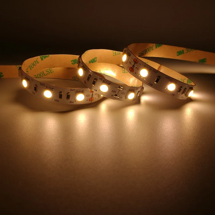12V 24V 60leds/m warm white daylight cool white 2700K 3000K 4000K 6000K IP20 IP65 IP67 IP68 high cri flex led strip light 5050
