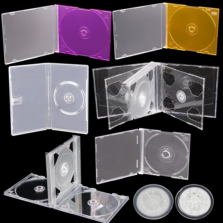 Super Clear CD Digi Tray Wholesale Plastic Storage Packaging DVD CD Packaging Box CD Jewel Case