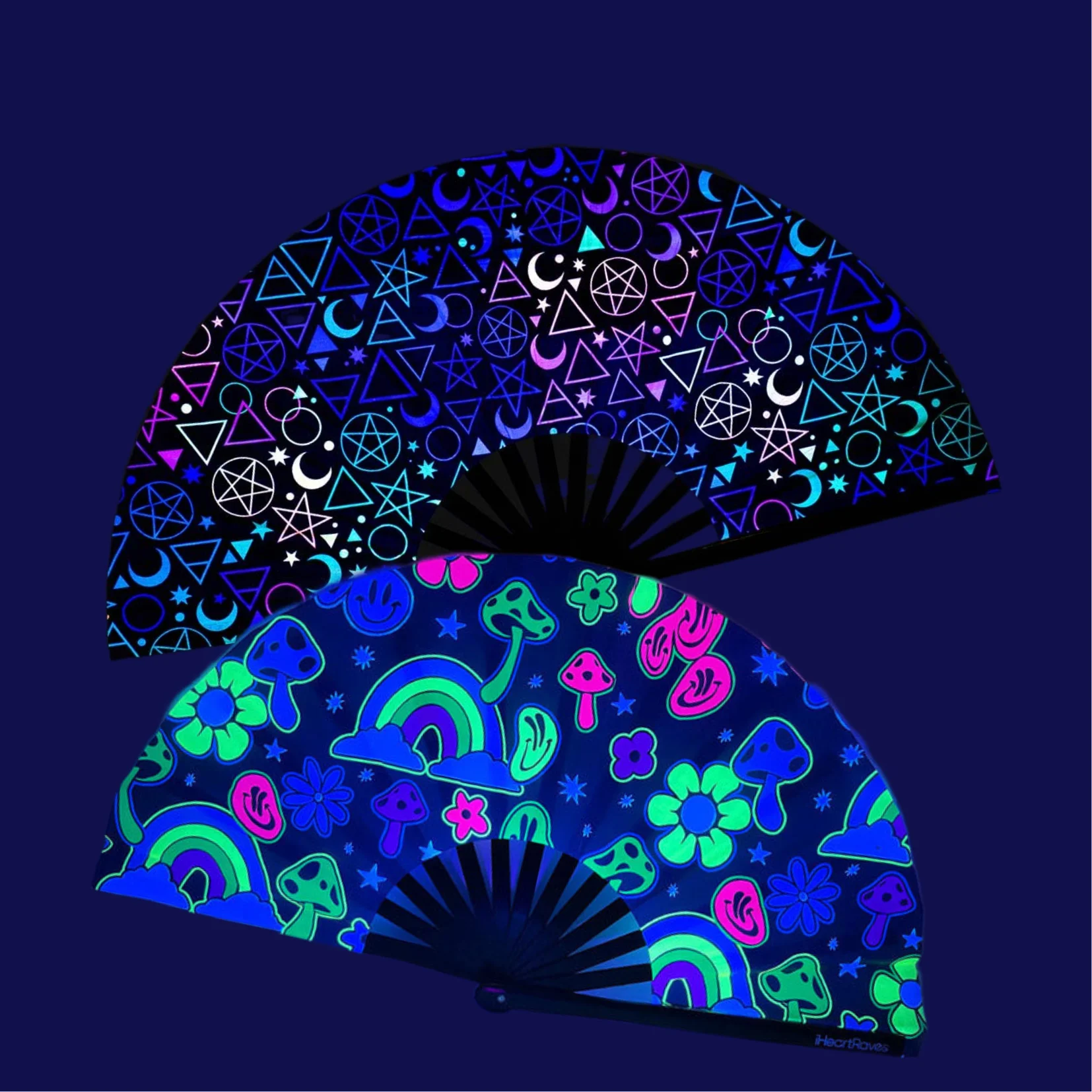 Высококачественный бамбуковый веер с отражающим эффектом 33 см