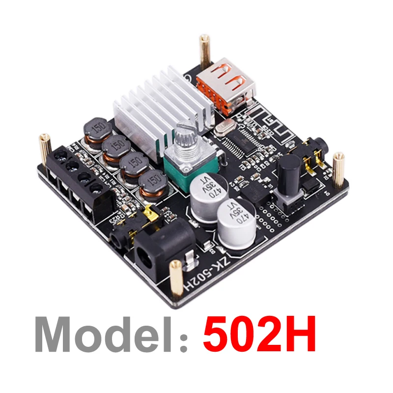 2*50W TPA3116D2 Audio Power Amplifier Stereo BT-compatible 10W~100W HiFi Class D Digital TPA3116 USB Sound Card Music AMP
