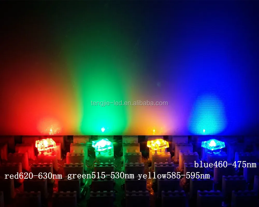 Super Flux Led 5mm Piranha Red Yellow Green Blue White Ultra Bright 20mA 60mA Diode for Car/truck Light