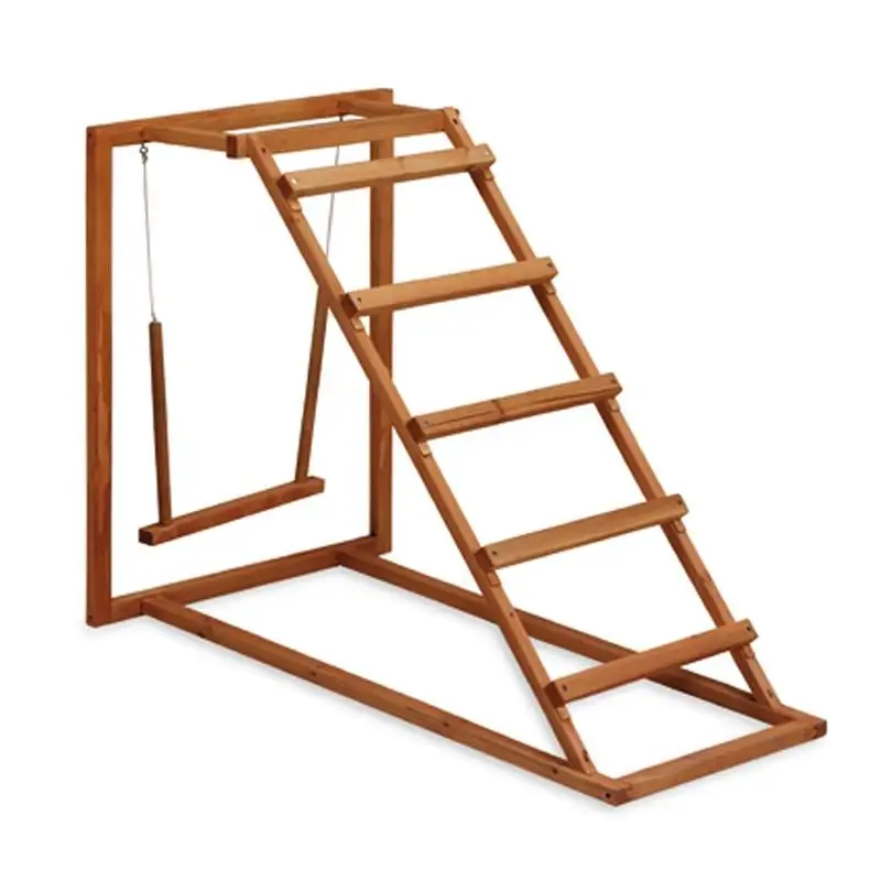 Chicken Coop Toy  Natural Wood Chicken Ladder  Swing  Perch for Birds Poultry Rooster  Chicken stand