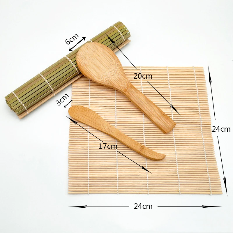 Good Quality Custom Logo Sushi Maker Bamboo Red Sushi Making Kit Maker With Sushi Knife