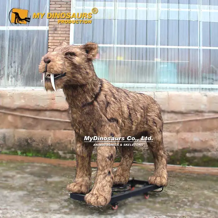 My Dino Animal Exhibition Products Life Size Animatronic Saber-toothed Tiger