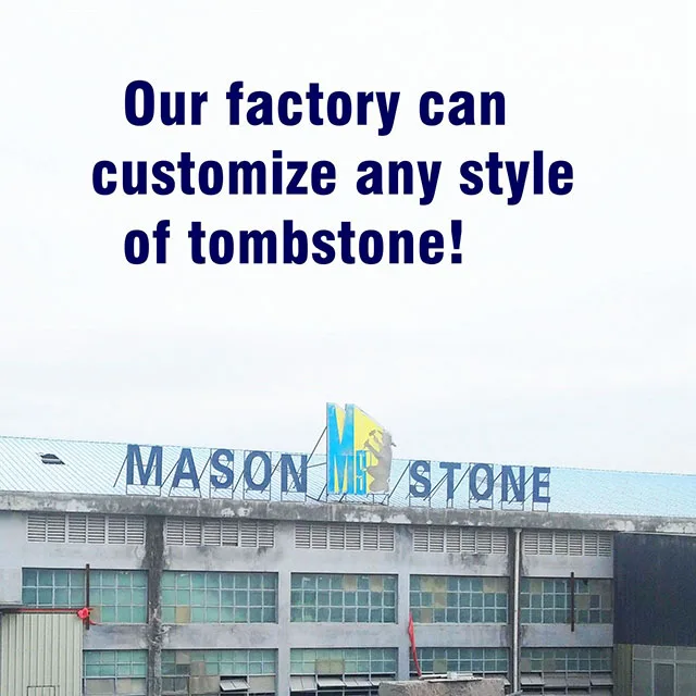 Custom Antique Carved Baby Child Jet Black Granite Tombstones Headstones Memorial Stone with Single Bear Heart