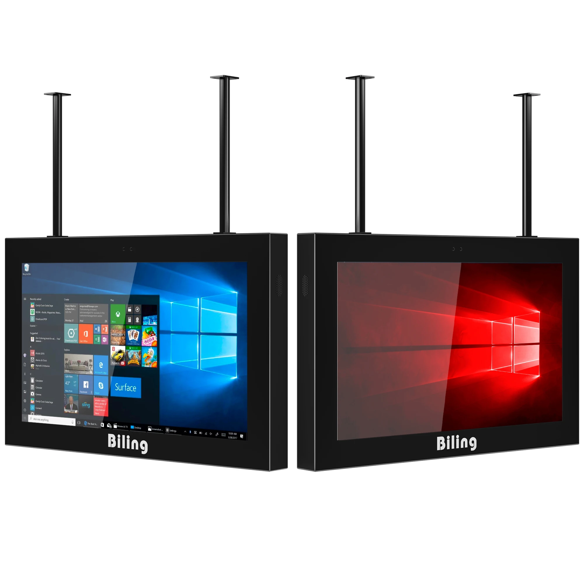 Customize 58 Inch Multi Screen Hanging Wall Mount Stand Split Screen LED Display Video Wall Panel
