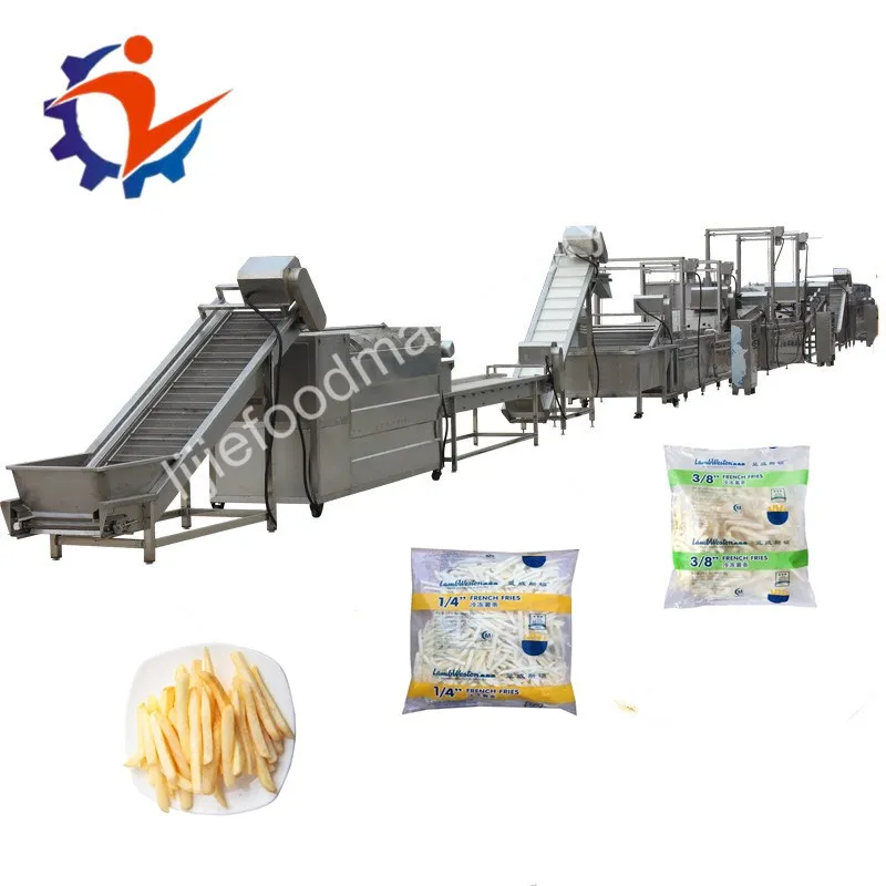 China Top 3 factory automatic Fried Potato Chips Production Line manufacturer/ French Fries Making Machine production  plant