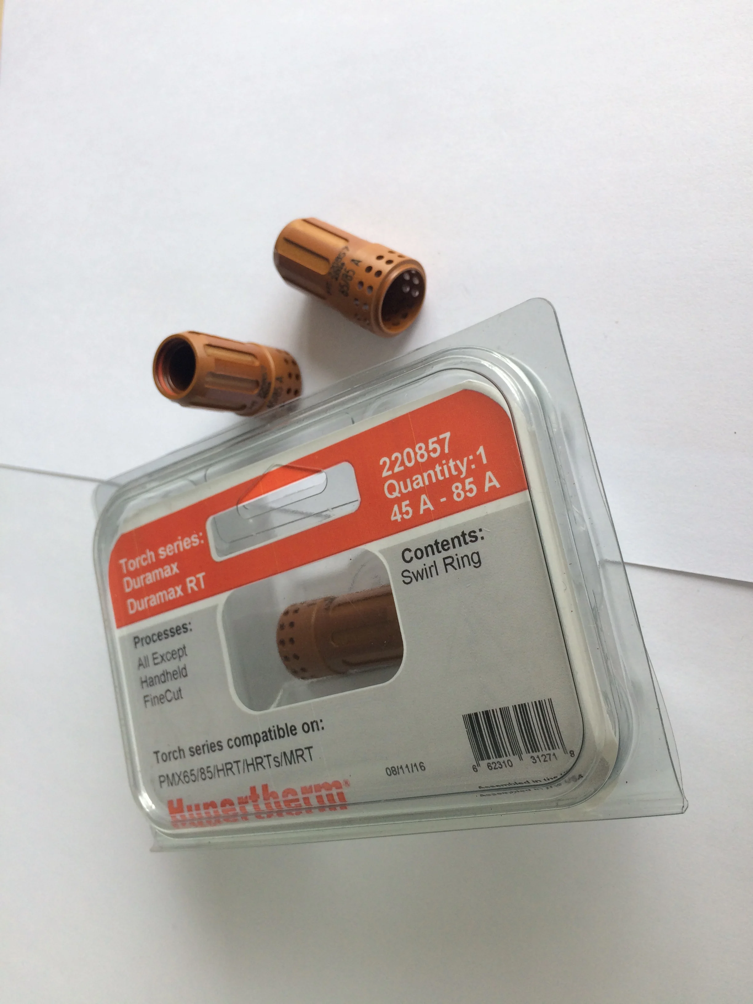 Hypertherm Consumables 220857 Swirl Ring For Powermax 65 85A