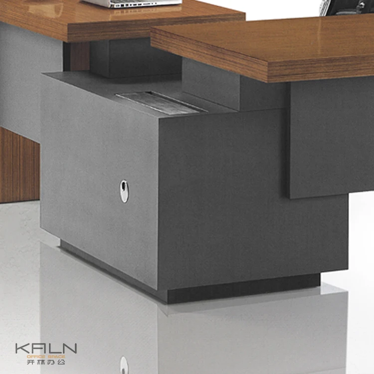 Carl High quality green certificate customized stable modern solid wooden office desk manager boss computer table