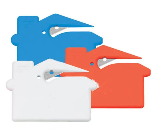 Plastic house shape  letter opener for promotion