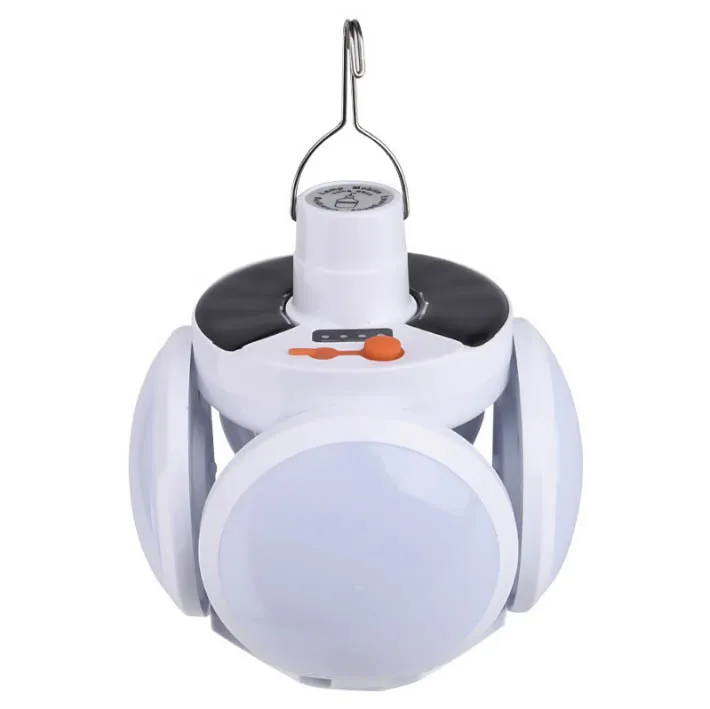 Portable Solar Camping Light Folding Football Bulbs Usb Rechargeable Lanterns Emergency Torch Night Light