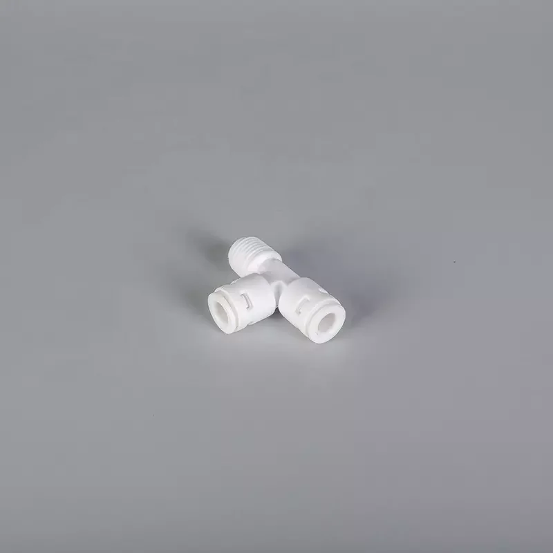 Chinese factory POM Male Thread Tube Tee Quick Connect adapter fittings universal pipe union Pipe Fittings for RO Water Purifier