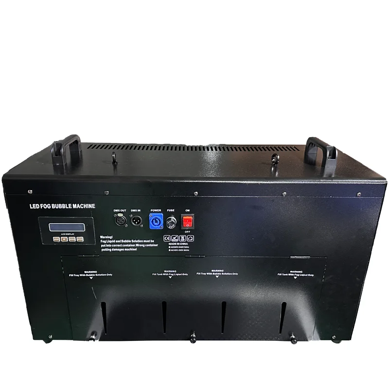 LED Stage Smoke Bubble Machine Special Effects Performance for Weddings and Large Events Four-Wheel Hole Bar Decorations