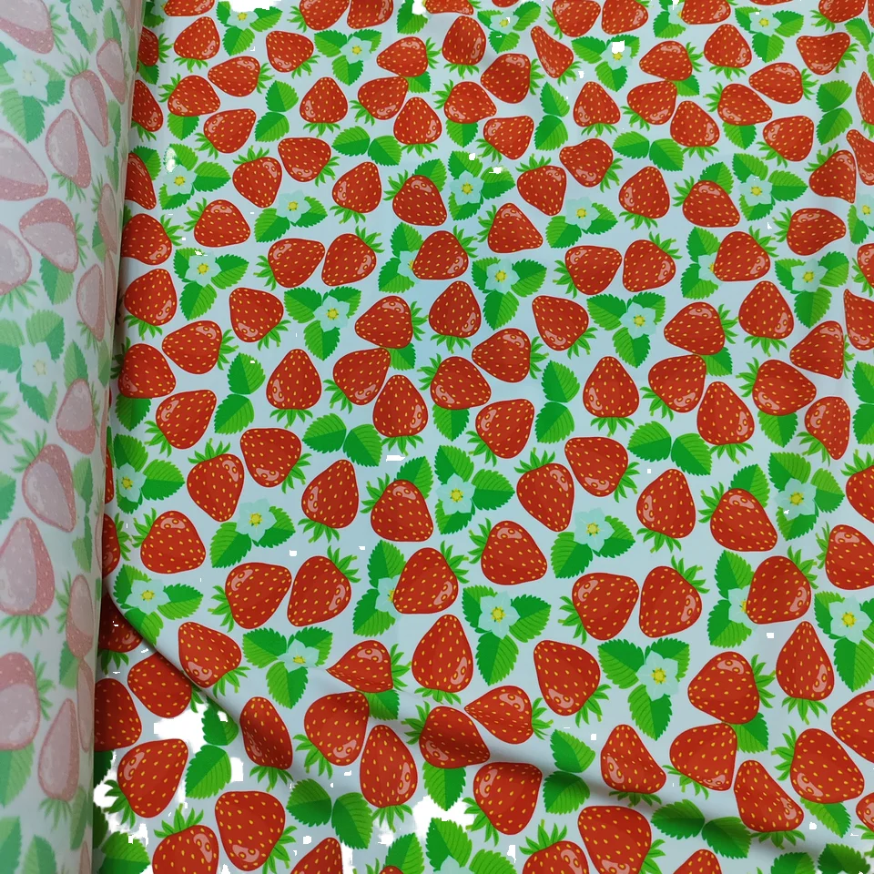 High Quality 4 Way Stretch 80% Nylon 20% Spandex 190g Knitted Swimwear Fabric Custom Printed Stripe Style Sportswear Wholesale