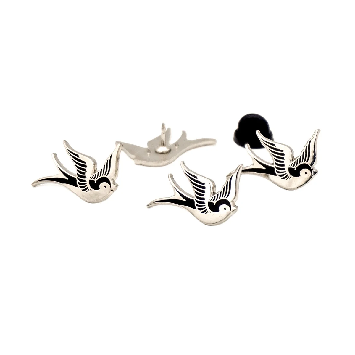 Silver Plating Flower Lapel Pins Mens Suit Gold Custom Western Gifts Antique Imitation Metal Australian Customized Animal Logo