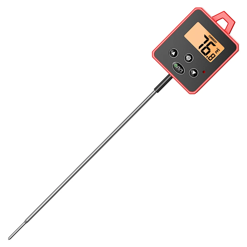 Digital Waterproof IPX4 Instant Read Cooking Candy Thermometer with Alarm Backlight Food Thermometer