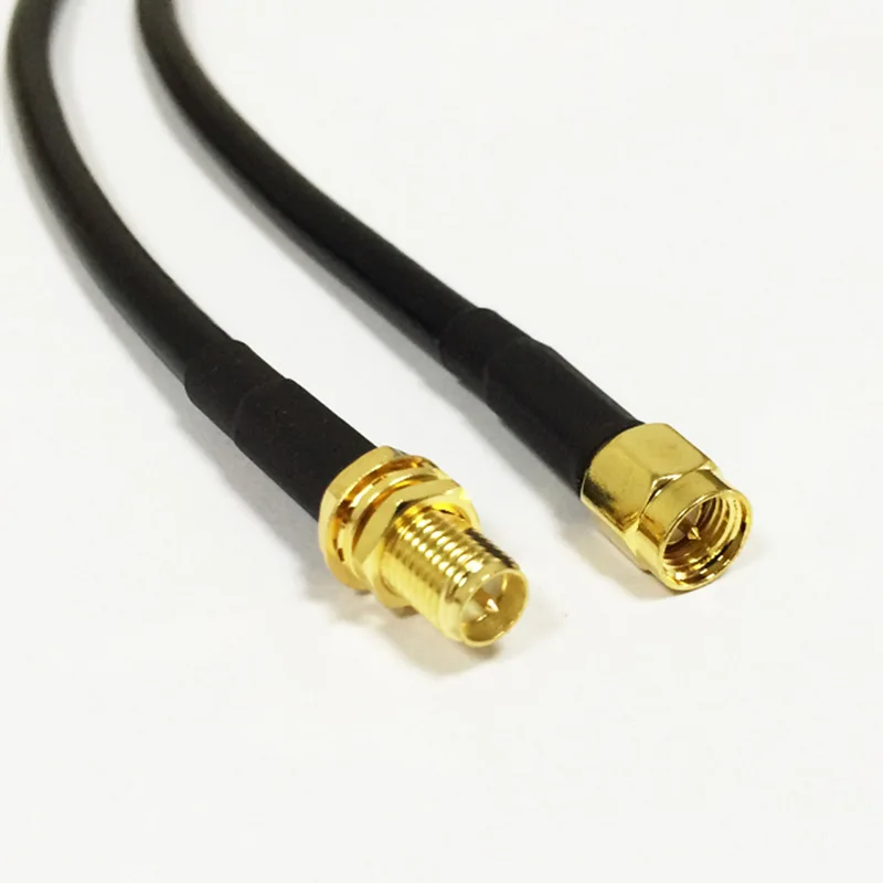 RF cable antenna extension cable feeder RG58 copper cable SMA male to SMA female
