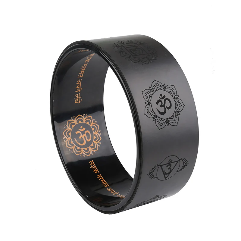 Health and Fitness Products Custom High Quality Eco-Friendly ABS PU Yoga Wheel