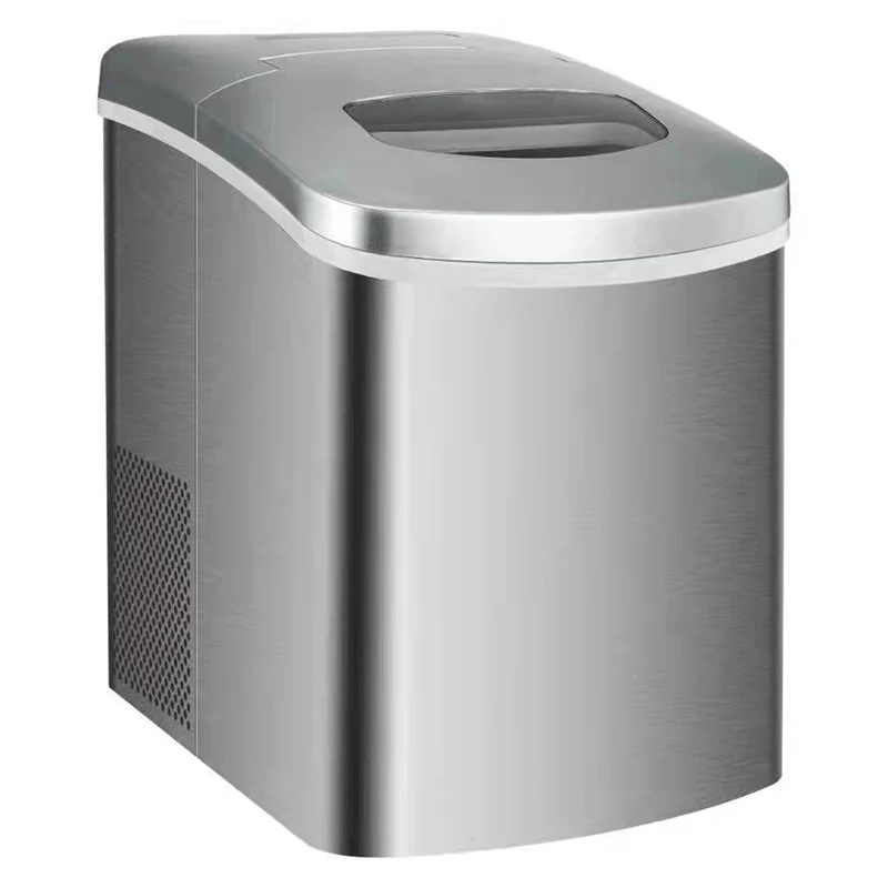 Countertop Automatic Compressor Cooling Home Use Portable Quiet and Fast Electric Cube Ice Maker Machine Black Power Tank Parts