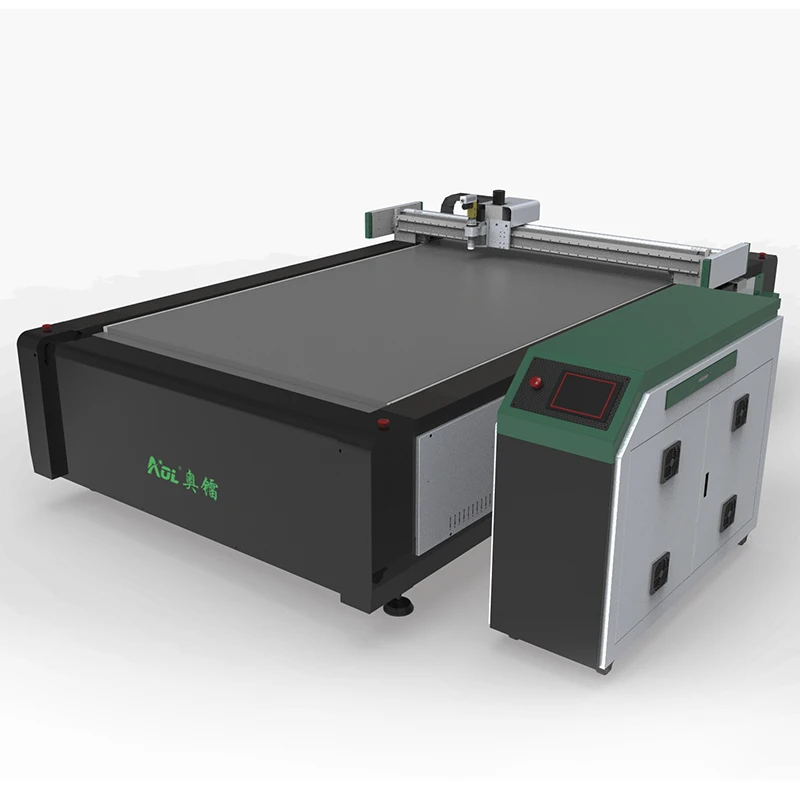 jinan AOL factory price oscillatory though cut v cut AOL digital cutting machine for Recording Studio Soundproofing  board