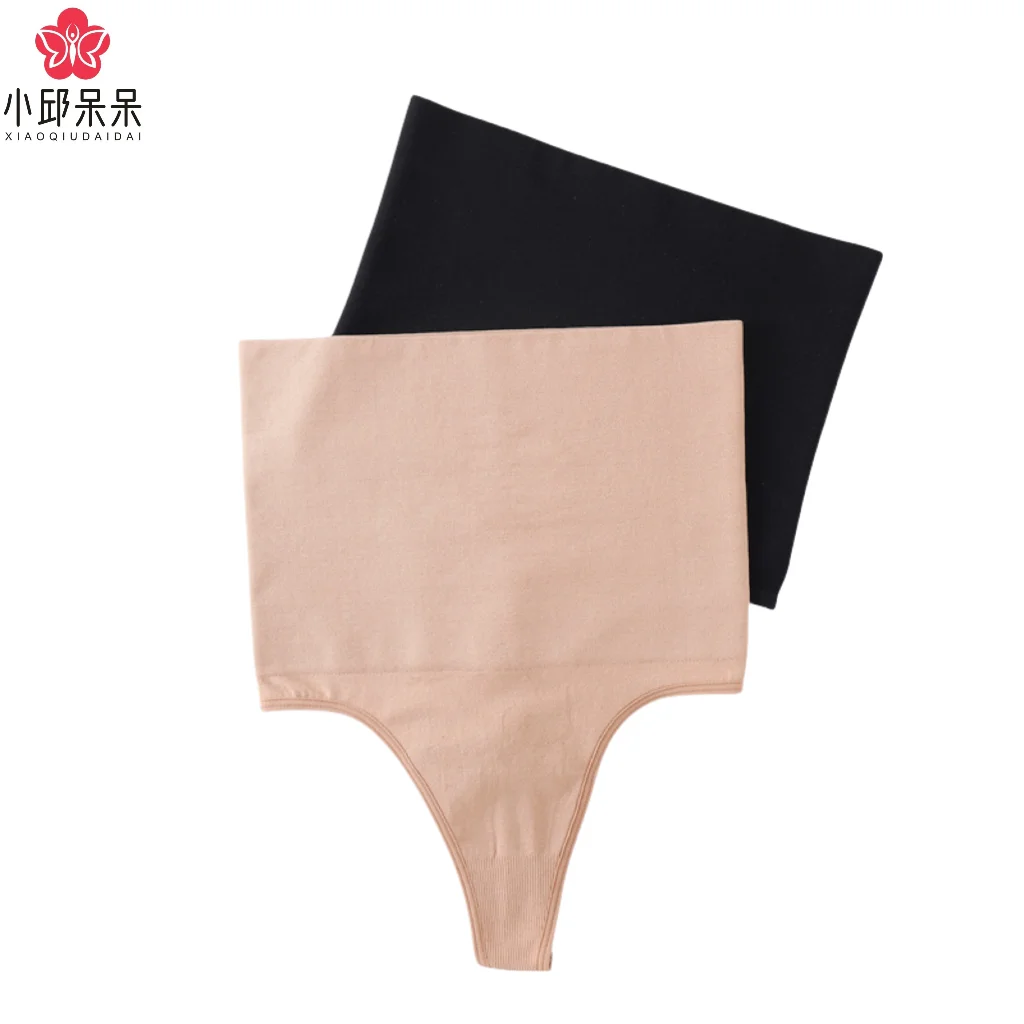 OEM ODM Custom logo size Girdle high waist abdominals underwear seamless shaper tummy control thong shapewear panties for women
