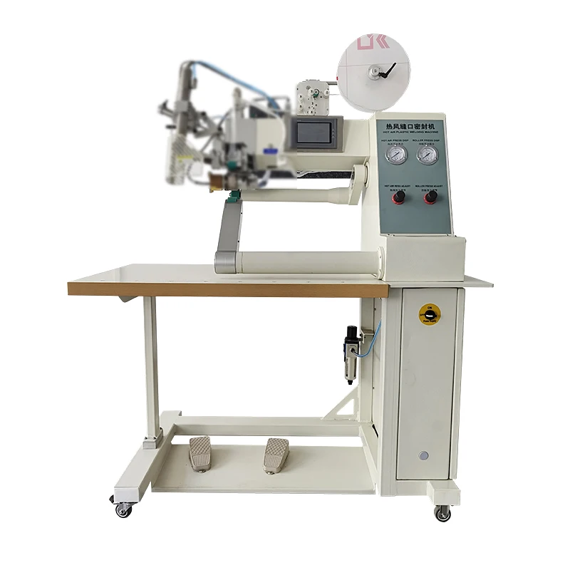 European Standard Hot Air Tape Sealing Machine For Waterproof Shoe Taping With Tape Feeding Function