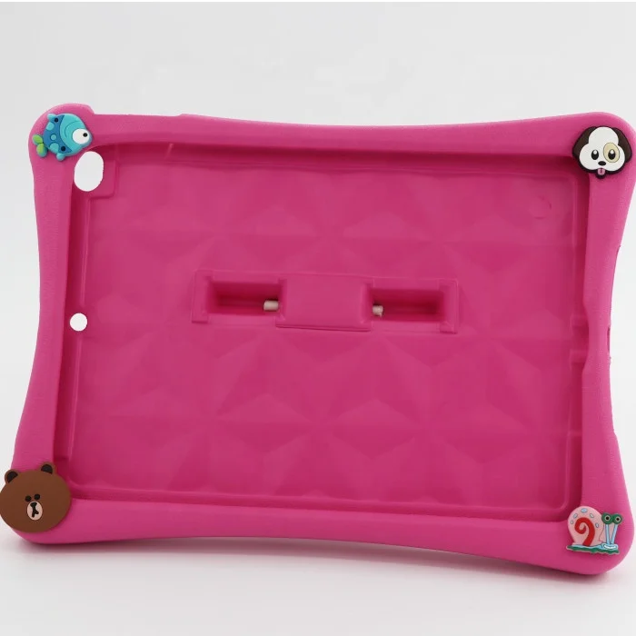 Пользовательский плоский чехол EVA для литья под давлением, декоративный маленький чехол для планшета Ipad с мультяшным рисунком и кронштейном