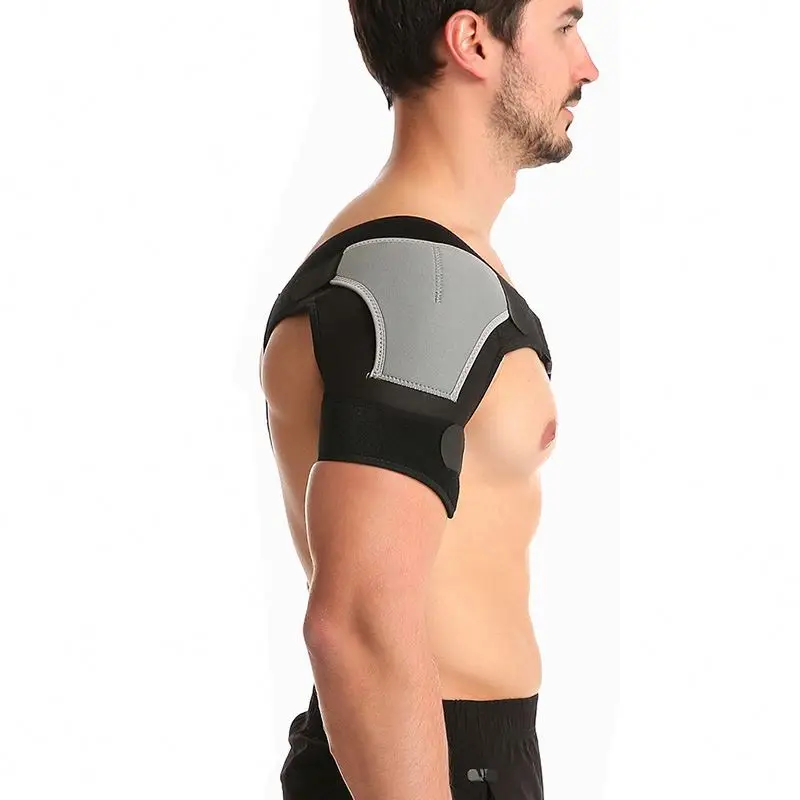 Customized adjustable shoulder support brace belt with pressure pad