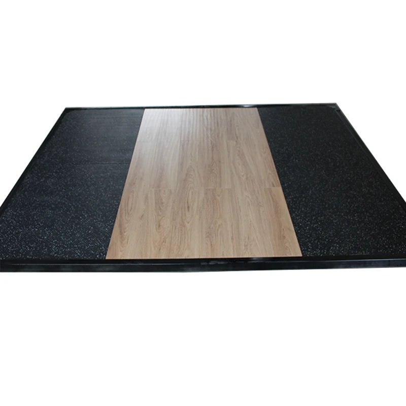 Movable Weightlifting Platform Rubber Power Lifting Platform Quiet