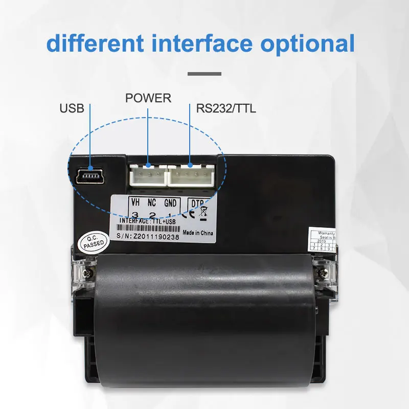 Mini 80mm Embedded Panel Thermal Panel Printer for Embedded Panel Applications