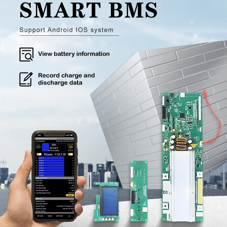 Литий-ионный аккумулятор XJBms Active Balance 8S 12S 13S 14S 16S 17S 20S 24S Smart Bms 60A 80A 100A 150A 200A 600A Lifepo4