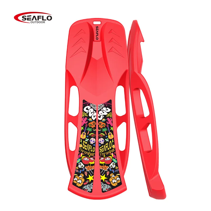 SEAFLO factory wholesale Competitive price snow sled board HDPE OEM hard plastic color sand sliding board kids snow board skiing