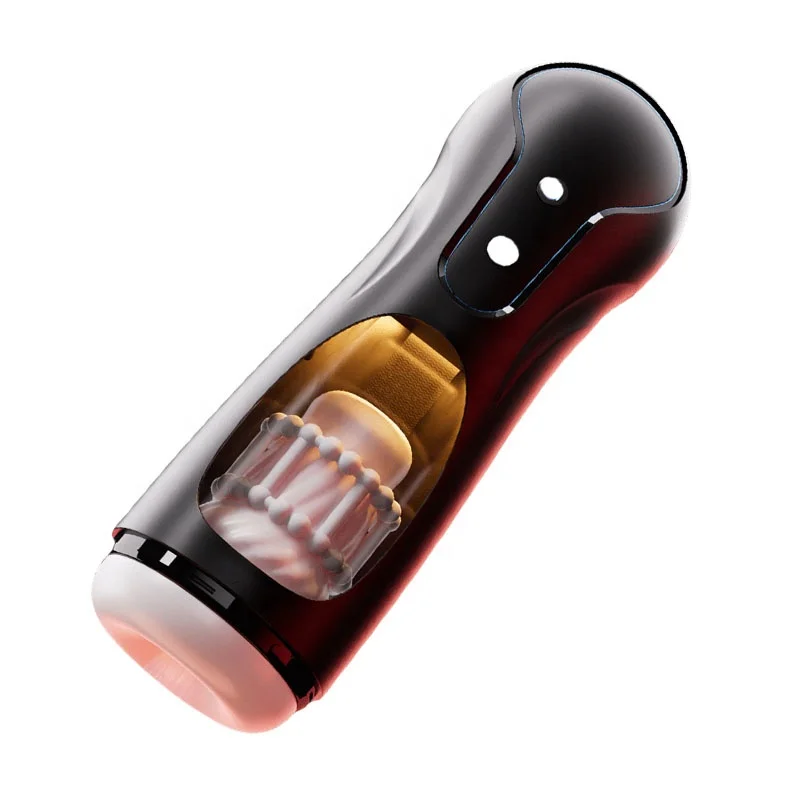 Realistic Electric Smart Voice Strong Sucke Male Masturbation Cup Vibrator Telescopic Thrusting Masturbator For Men
