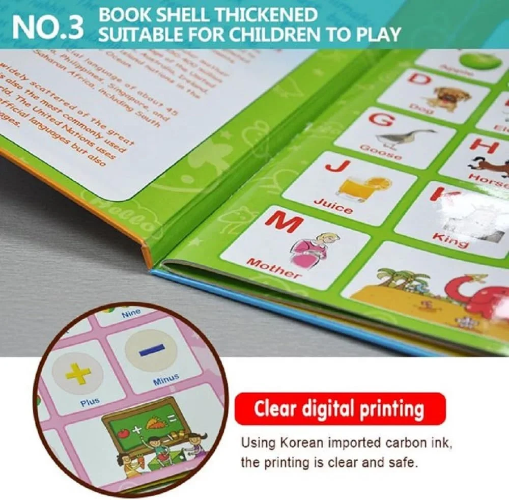 Interactive Educational Electronic Book Bilingual Toys Spanish English Talking Sound Books