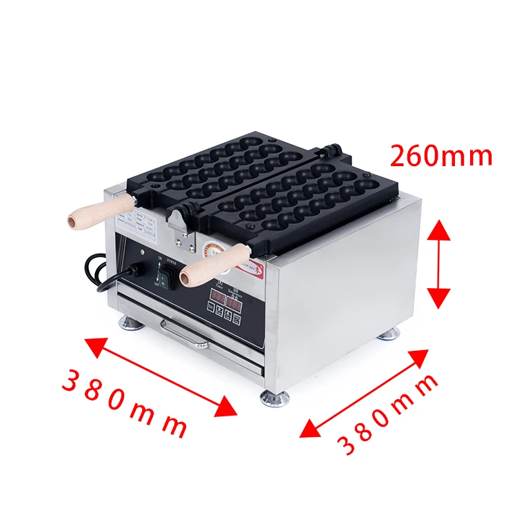Factory Direct Sale Snacke Machines Cast Iron 3 Stick Hot Dog Waffle Maker Non-Sticking Bubble Ball Shaped Lolly Waffle Machine