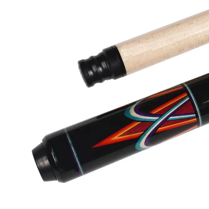 TQG-60Eclat AD-J02 Carom Cue Billiard Stick 13mm Tip Size Maple Wood Butt Sleeve and Stainless Steel Joint with Free Chalk