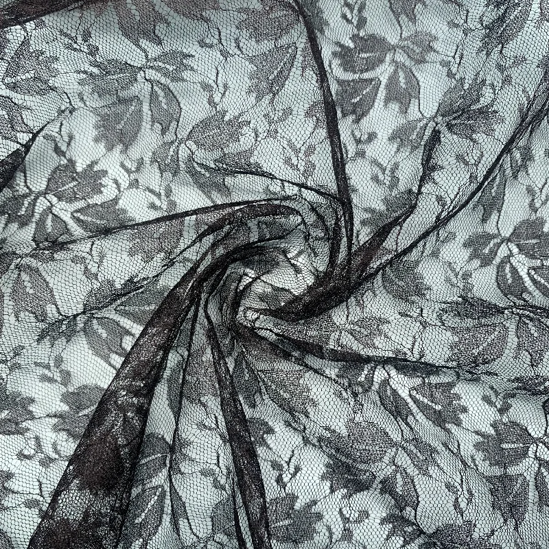 100% Nylon Clothing Embroidery Underwear Net Fabric Lace Cheap Curtains In Net