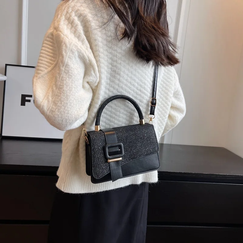 2023 Fashion Diamond Shoulder Bag Ladies Purse Rhinestone PU Leather Women Handbags