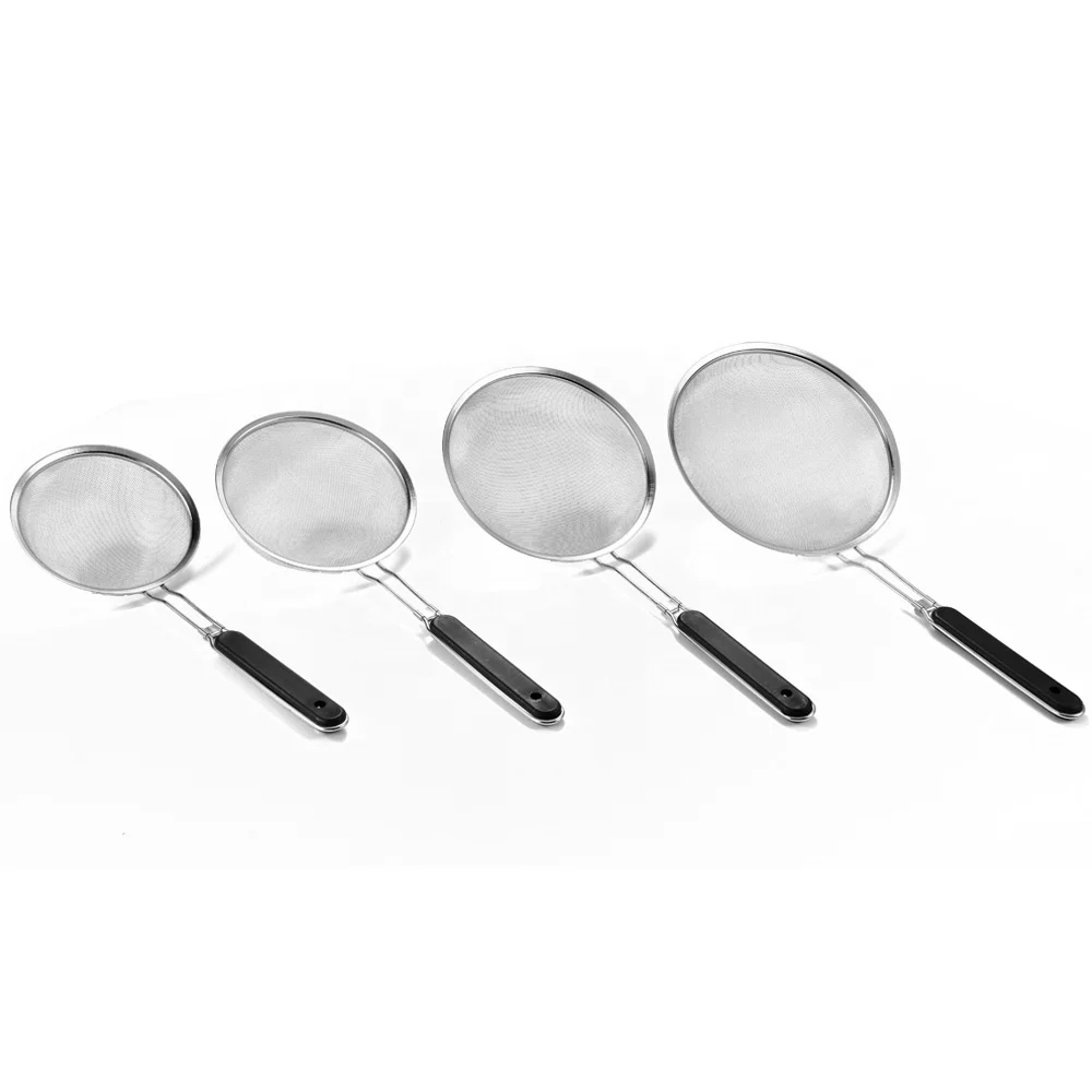 Filter Scoop Multi-functional Kitchen Strainer  Oil Mesh Colander Stainless Steel Skimmer Mesh Strainer