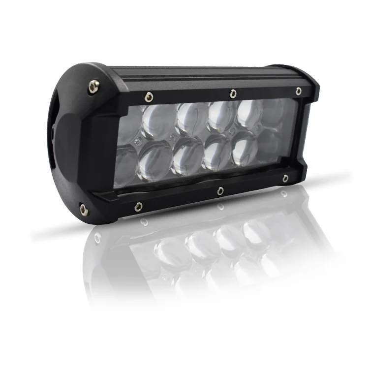 Double row 12 lamp beads indicator driving lamp 36W 4D lens strip spotlights truck lights 12V 24V universal LED roof lights