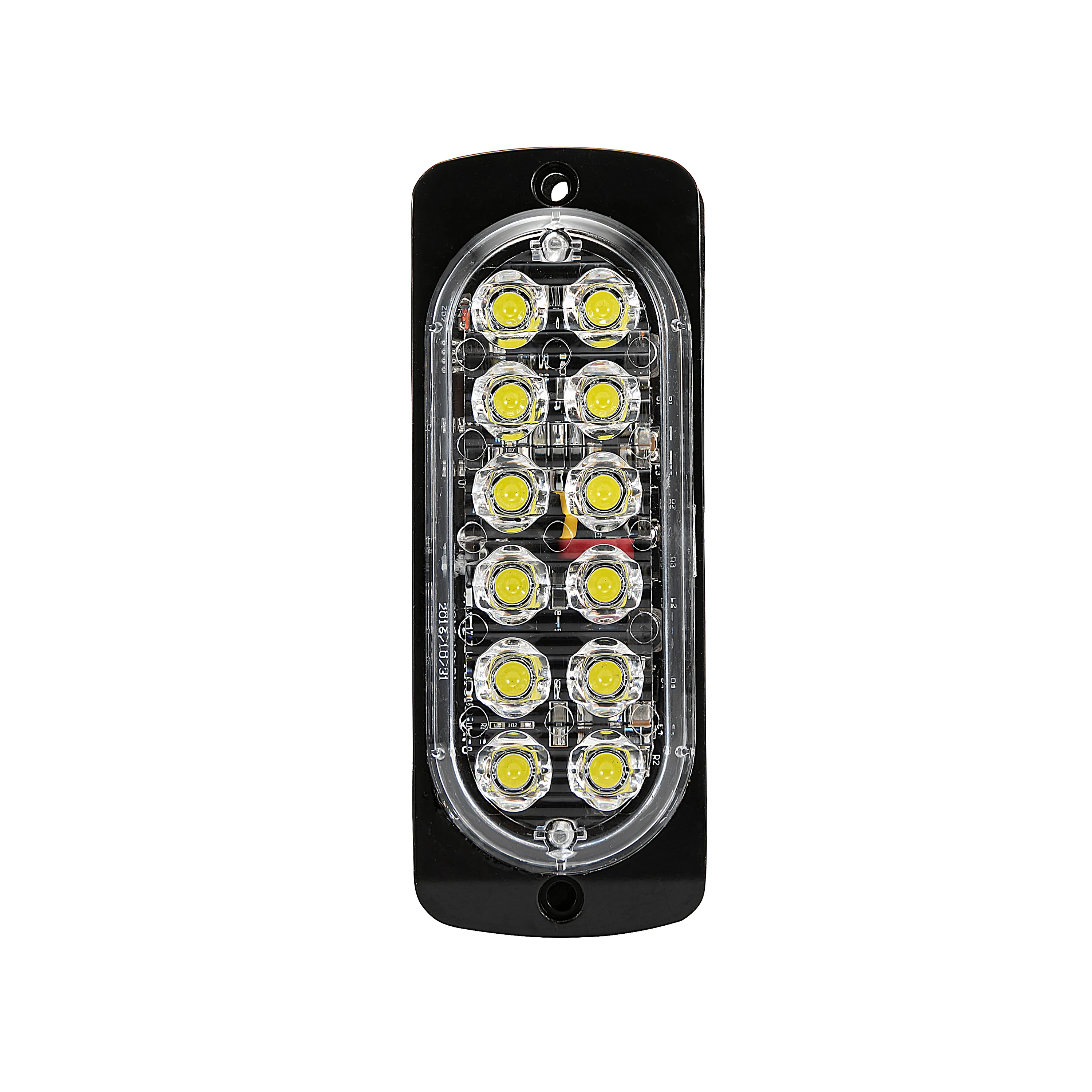 12V 24V Flash 12Led Vehicle trailer tail Truck Led Warning Strobe Side Marker Light