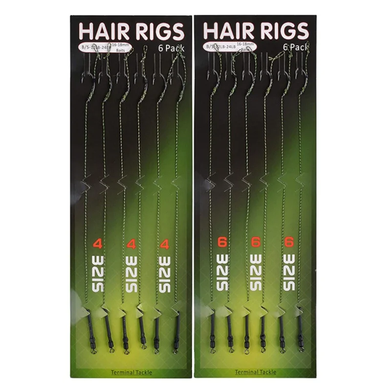 Carp fishing rigs ready made Kit Carp Hooks Wide Gape Curve Shank  Braided leader line rig Carp Fishing Accessories