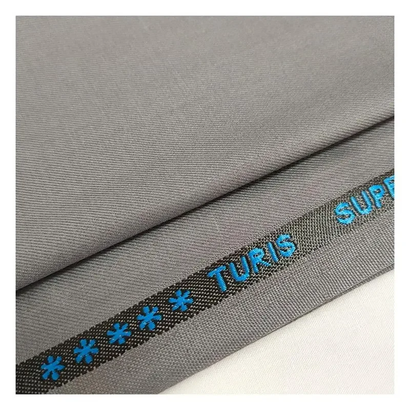 New arrival polyester rayon spandex fabric tr80/20 65/35 twill fabric with english selvedge for suiting