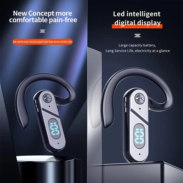 New V28 earphones BT 5.2 tws stereo headphones wireless business headset drive call sports earbud for phone